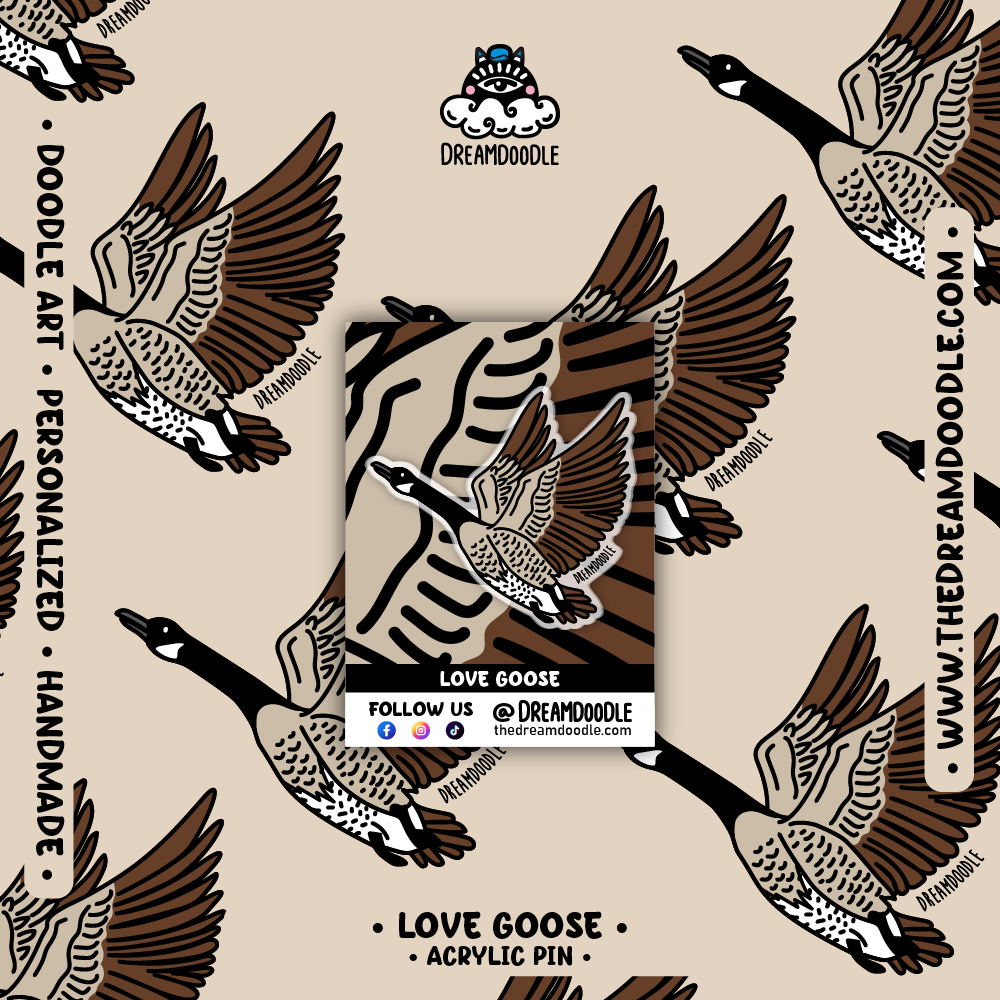 Love Goose Acrylic Pins - Image 2