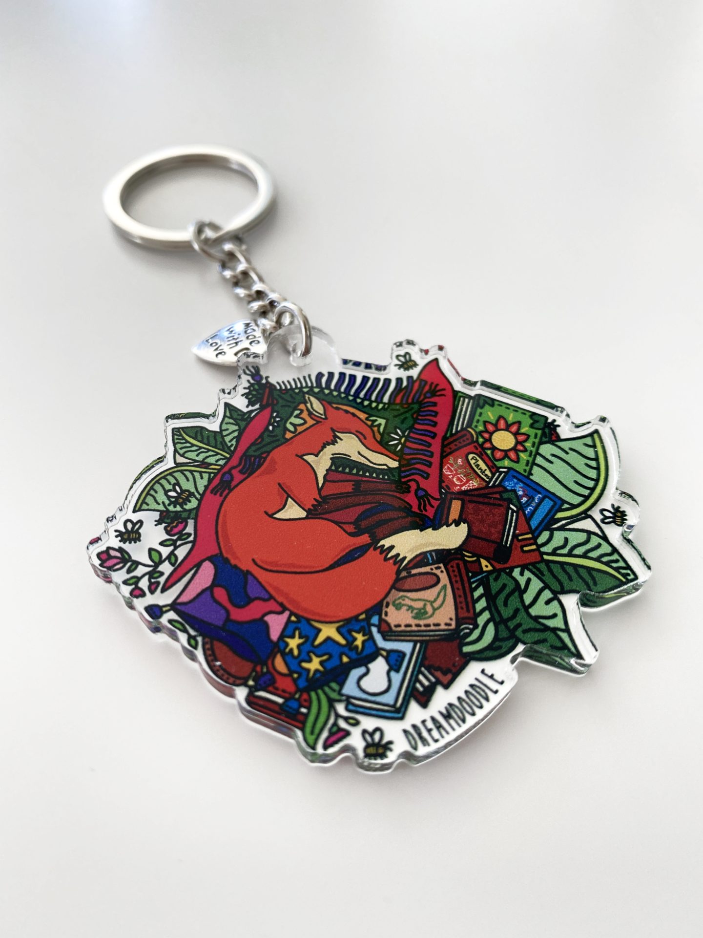 Sleeping Fox Keychain - Image 2