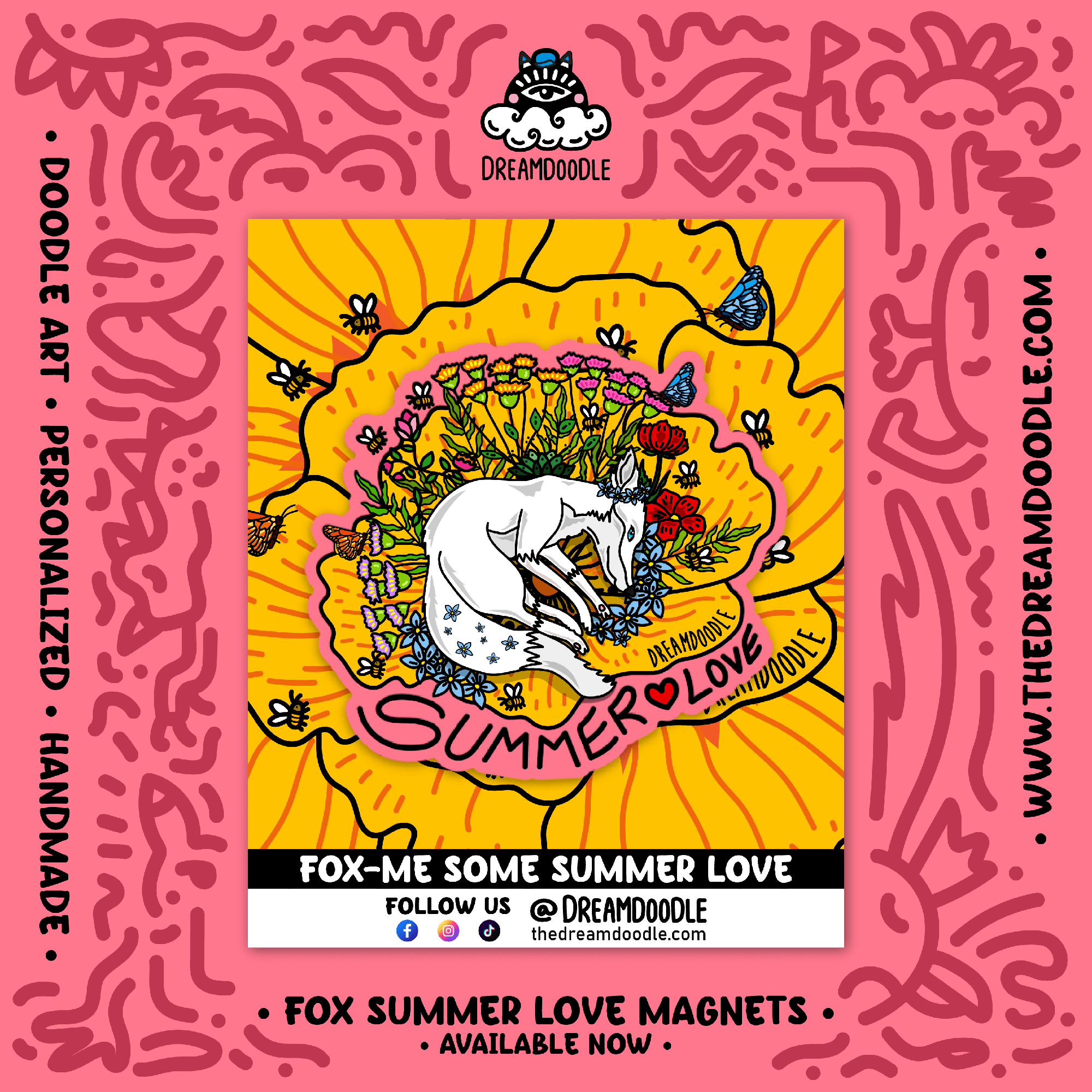Fox-me Some Summer Love Magnet