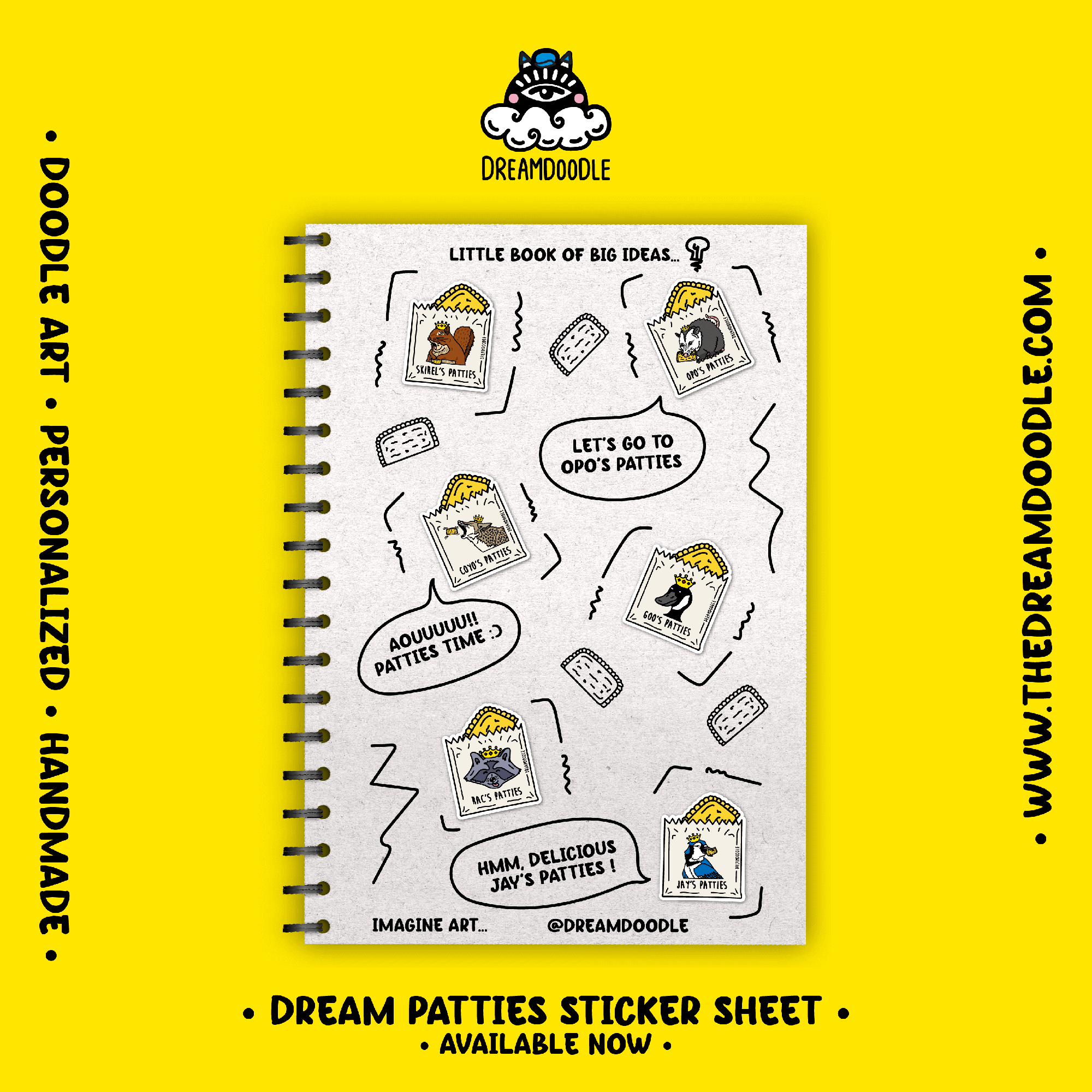Dream Patties 1st Collection Vinyl Sticker Sheet - Image 2