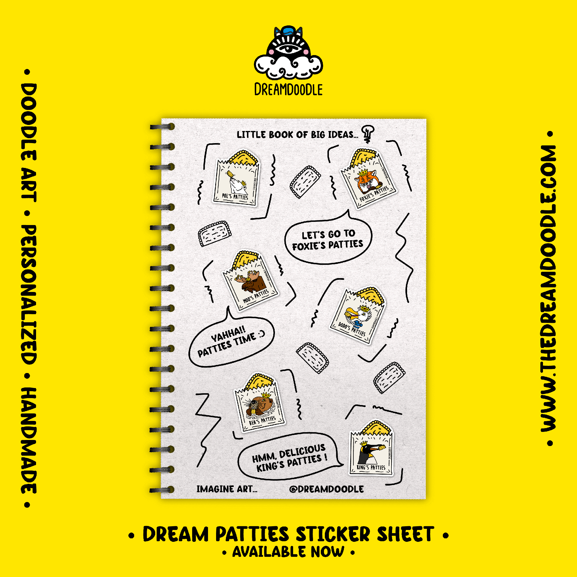 Dream Patties 2nd Collection Vinyl Sticker Sheet - Image 2