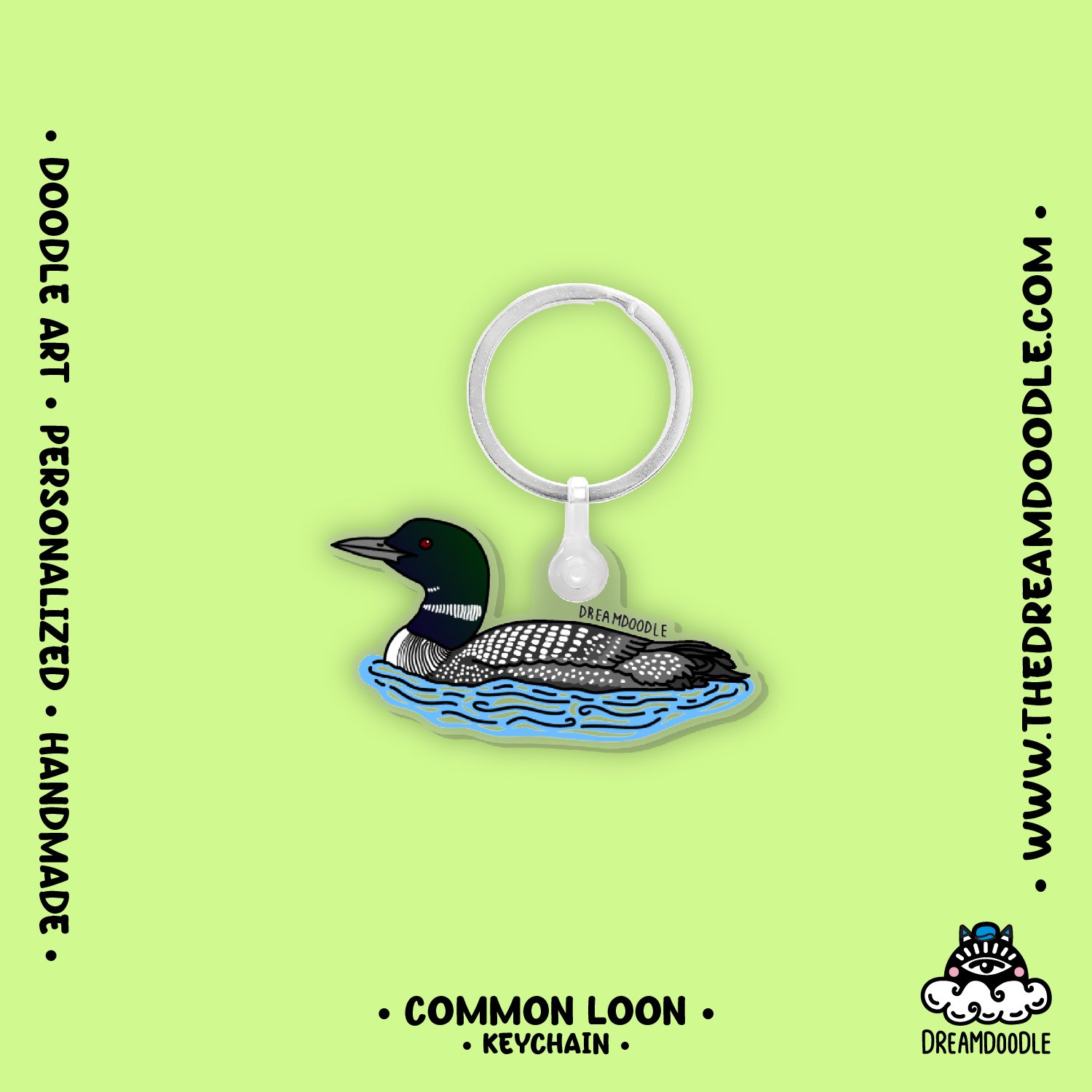 Common Loon Keychain