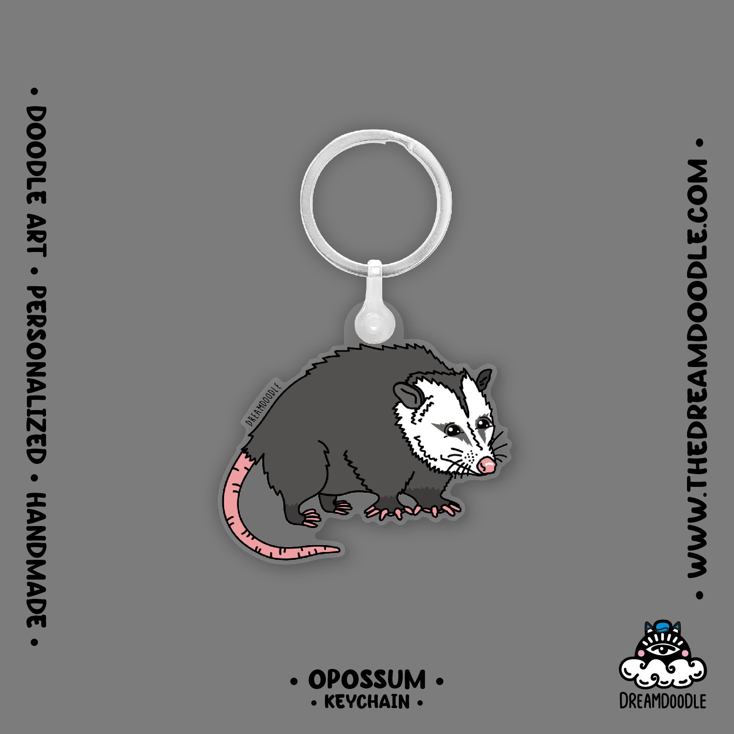 Opossum Keychain