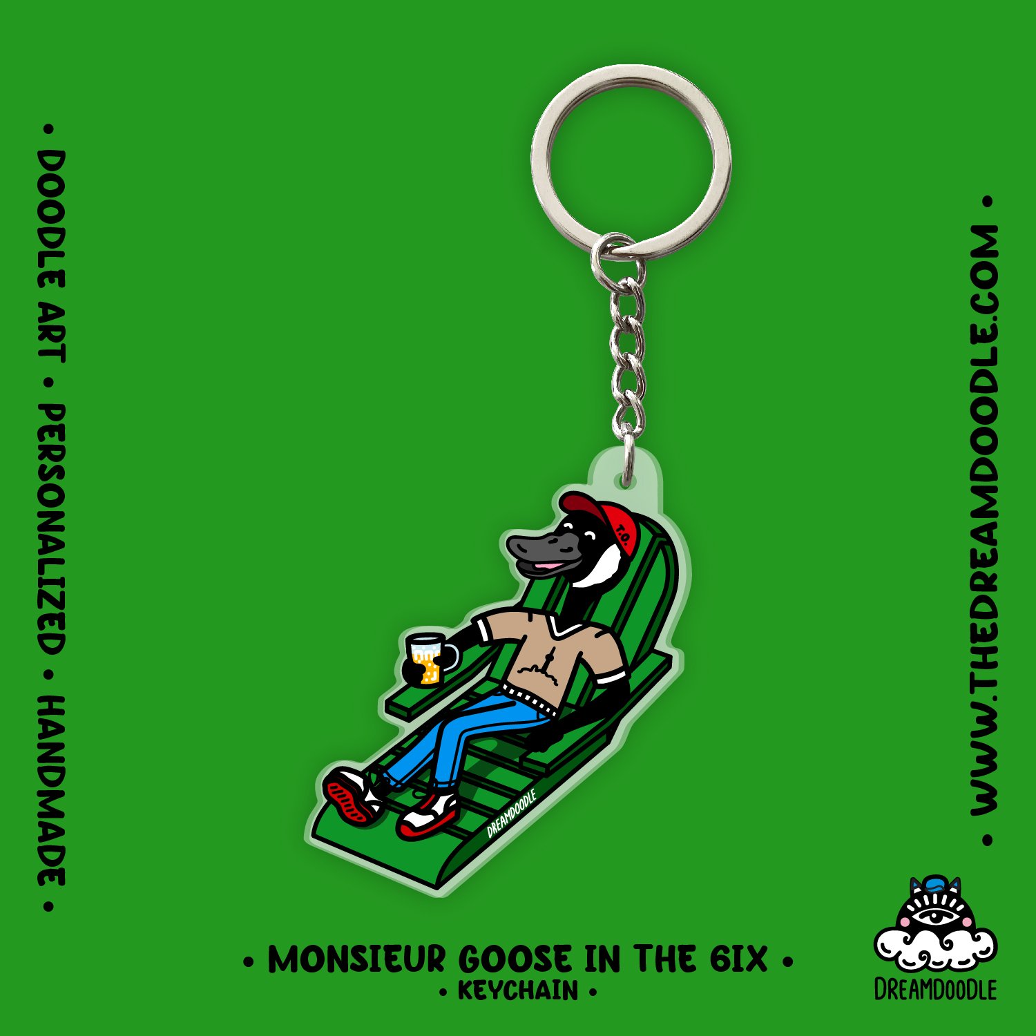 Monsieur Goose in the 6ix Keychain