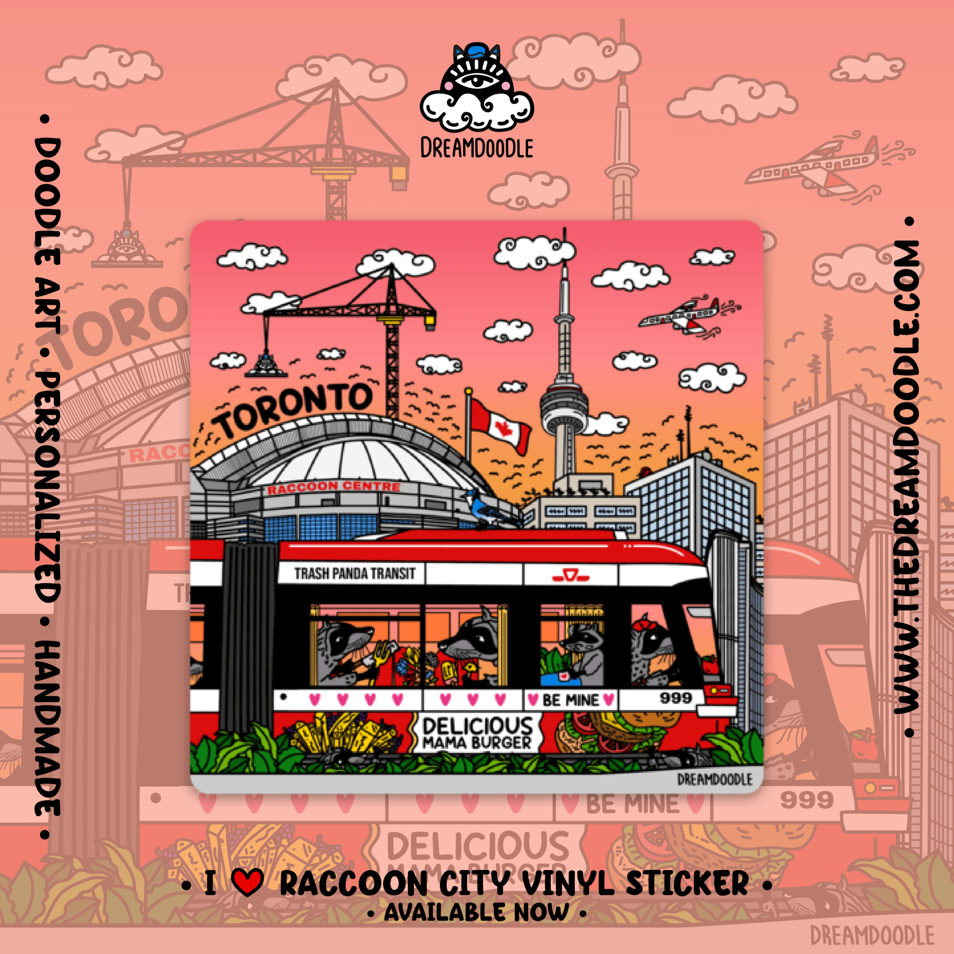 I Love Raccoon City Vinyl Sticker