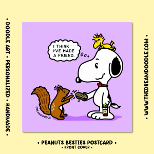 Peanuts Besties Postcard