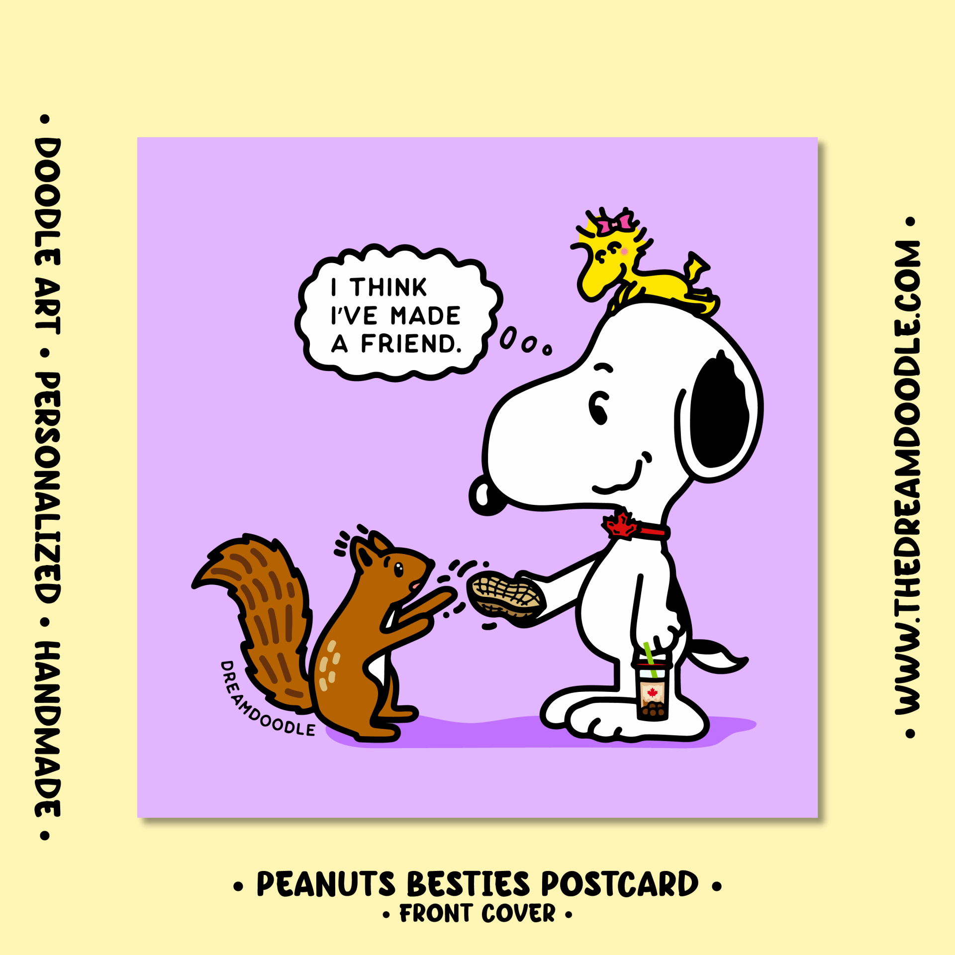Peanuts Besties Postcard
