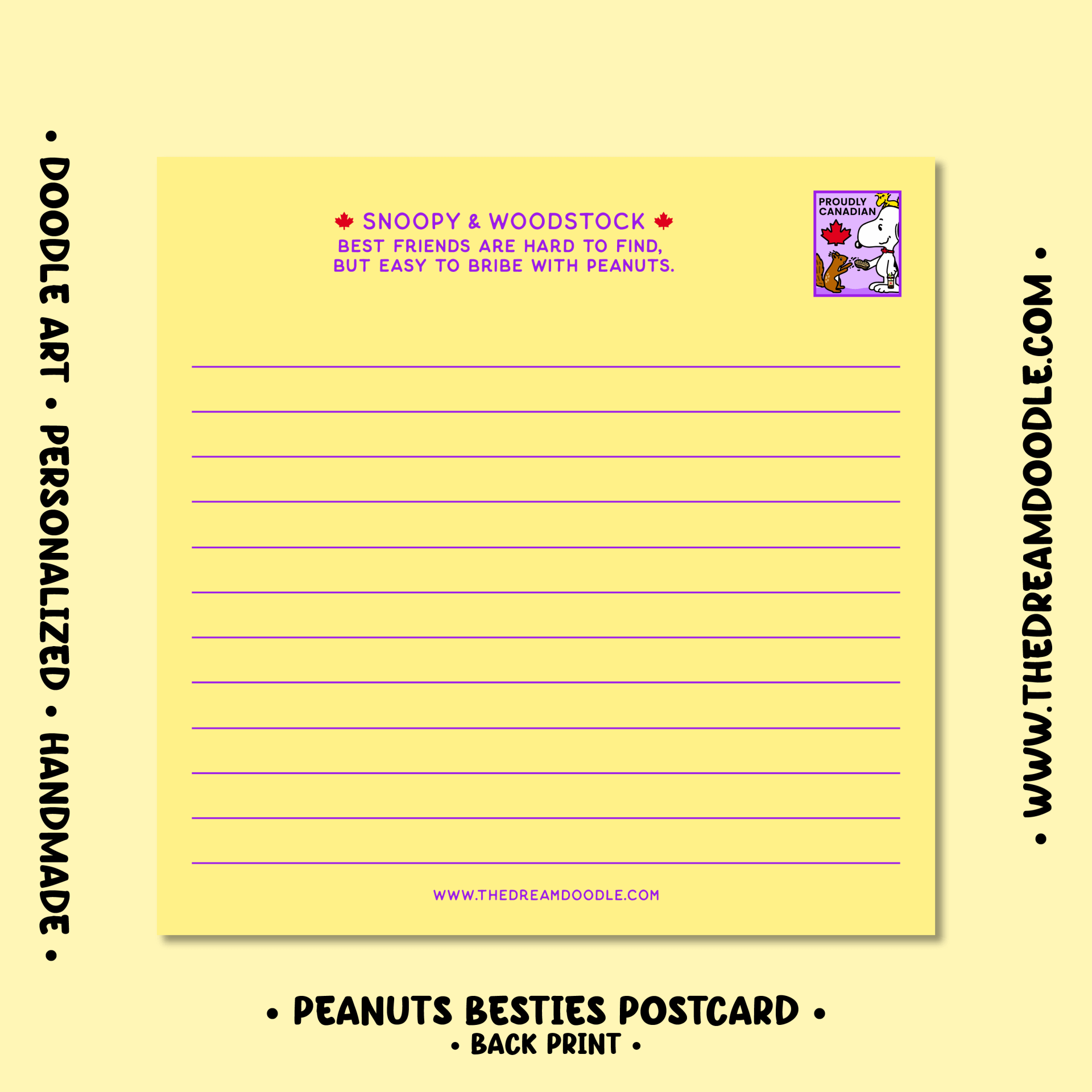 Peanuts Besties Postcard - Image 2
