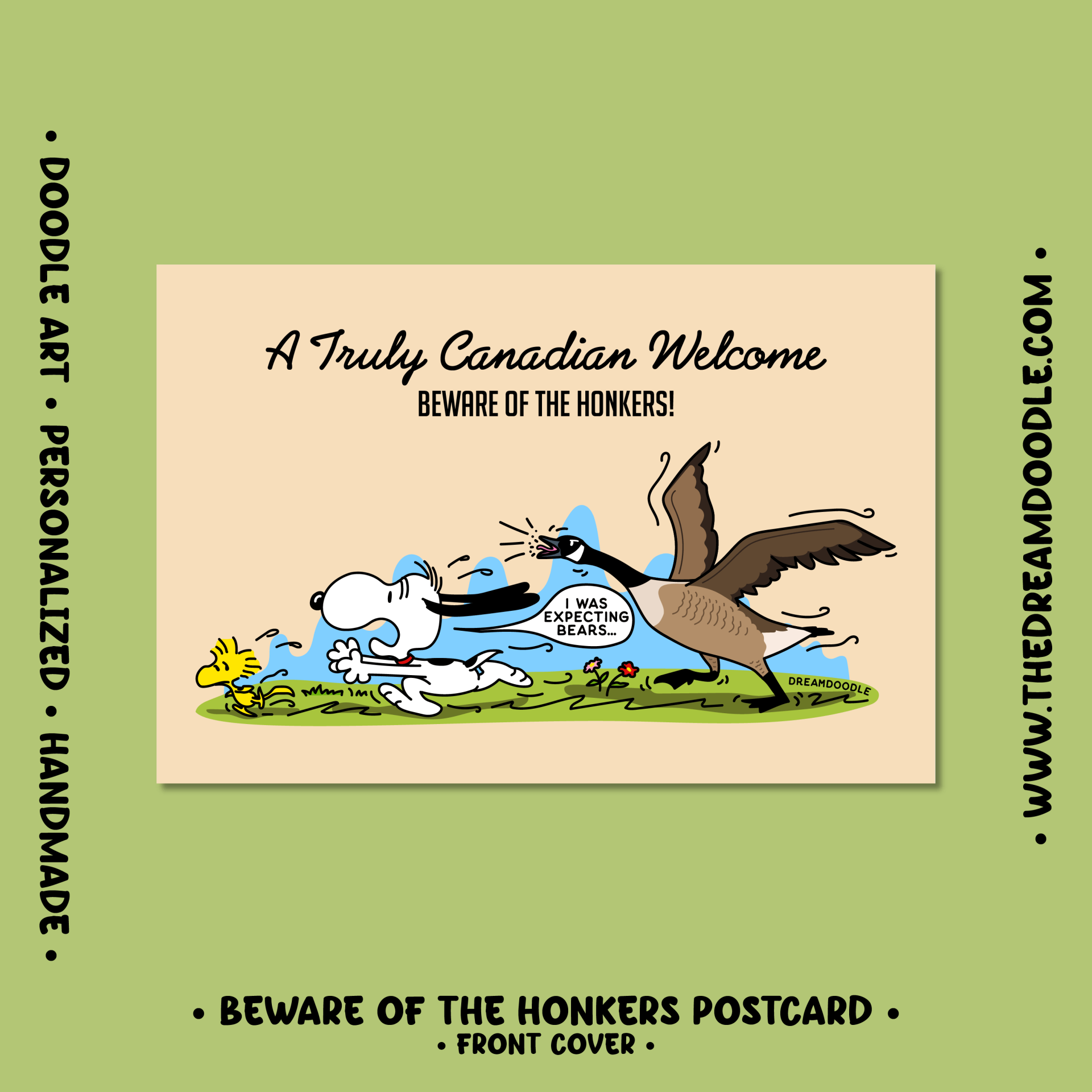 Beware of The Honkers Postcard