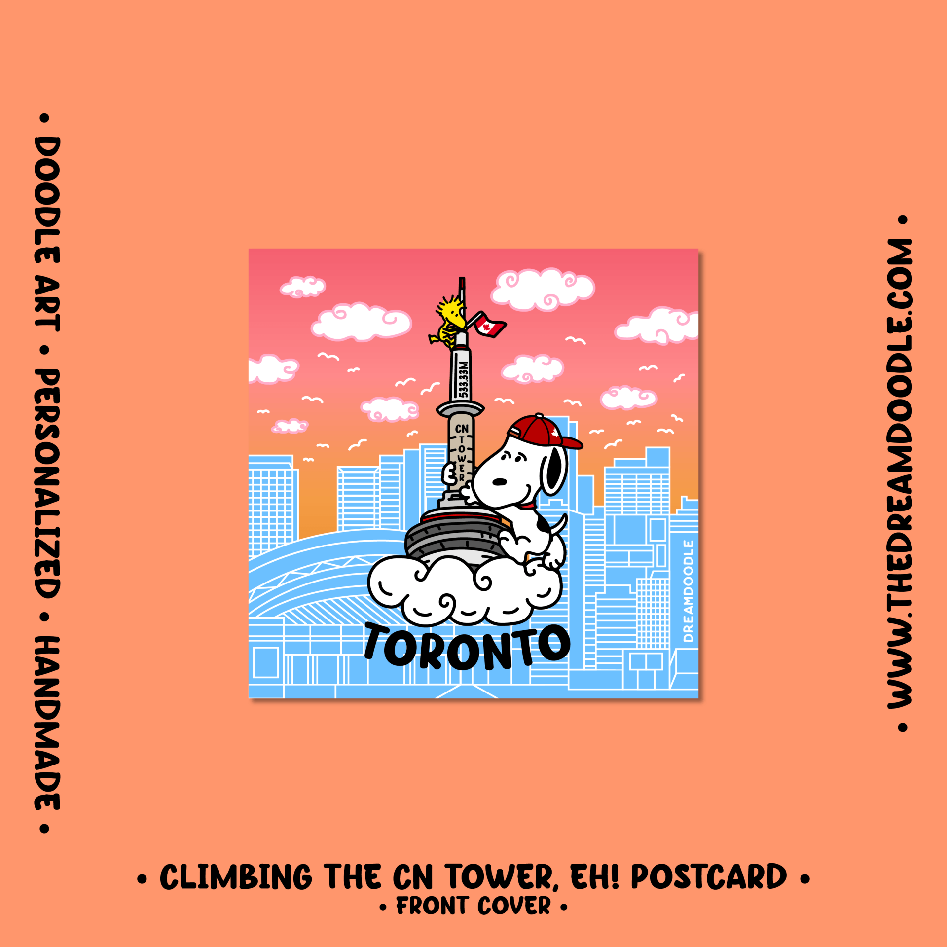 Climbing the CN Tower, Eh! Postcard