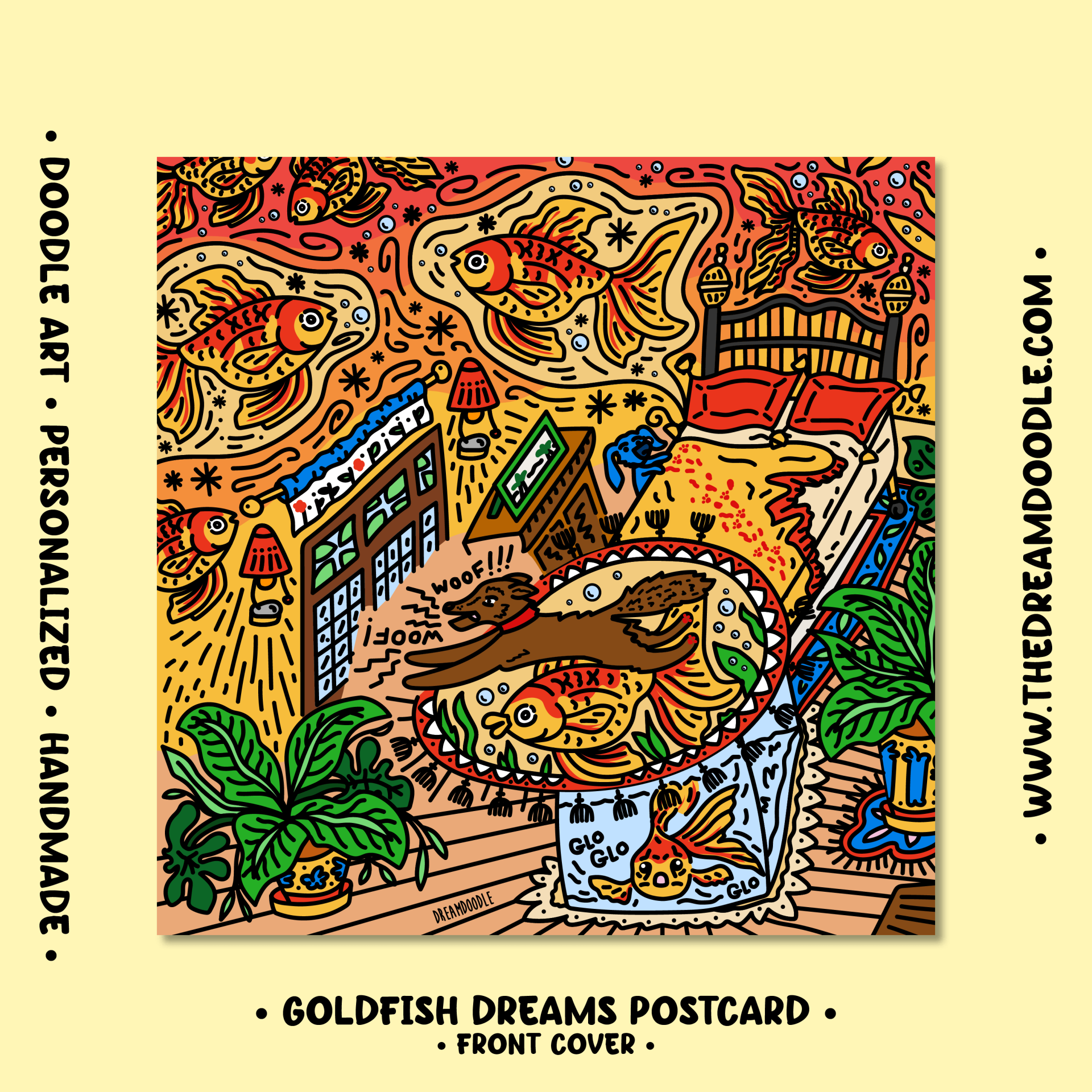 Goldfish Dreams Postcard
