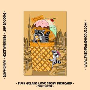 Furr Gelato Love Story Postcard